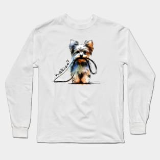 WALKIES- Yorkie Long Sleeve T-Shirt